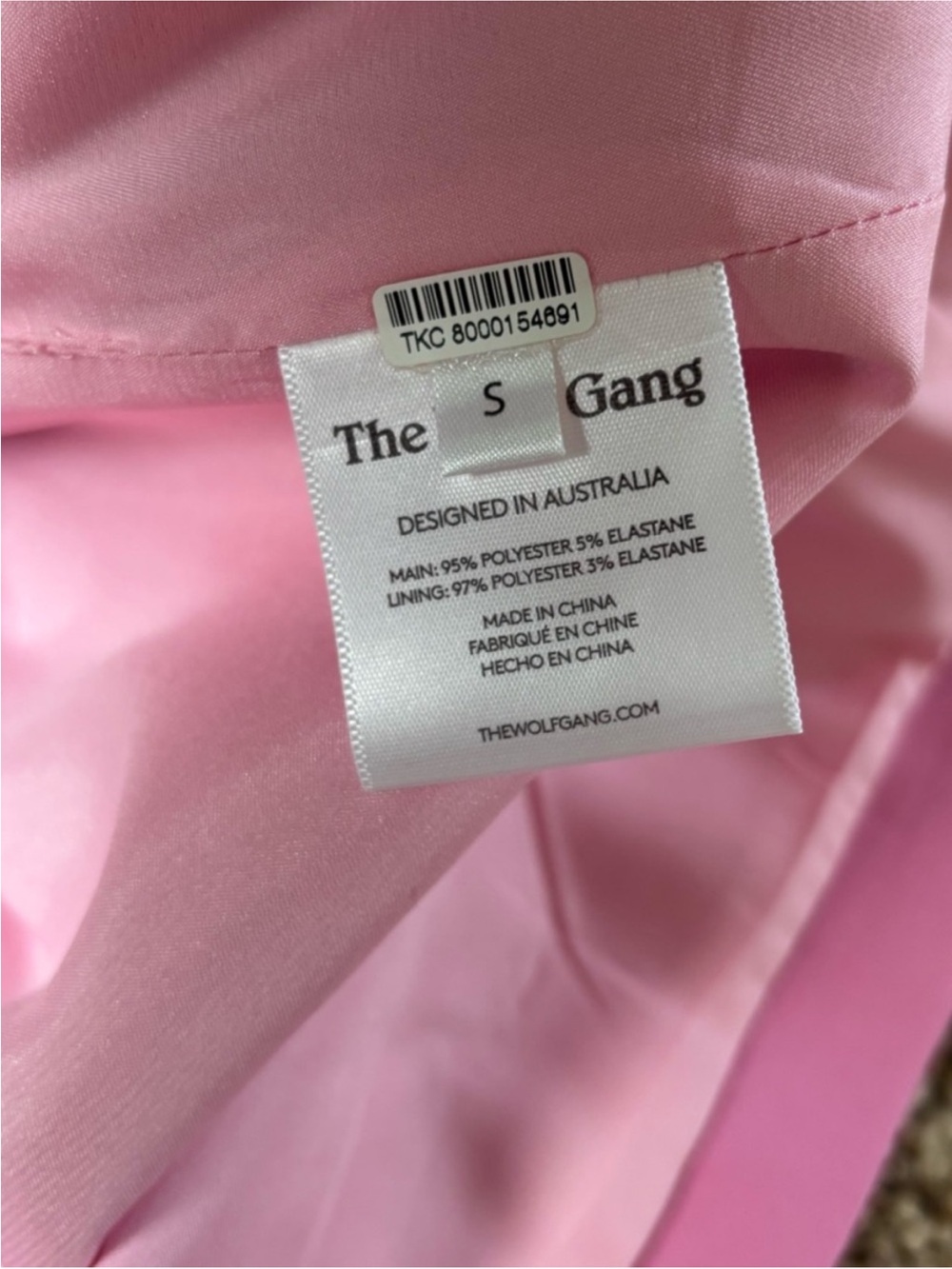 Pink Halter Mini Dress with Gold Buttons - Picture 8 of 10